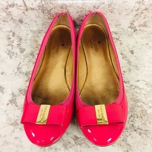 Kate Spade bow slip on flats size 8